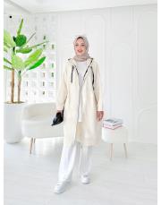 fashion üç iplik spor kap bej 2