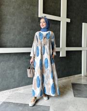 ithal daire kadife elbise taş 3