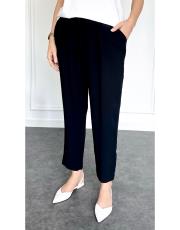 havuç paça ayrobin pantolon siyah
