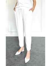 havuç paça ayrobin pantolon ekru