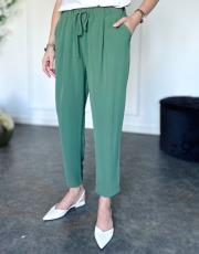 havuç paça ayrobin pantolon haki