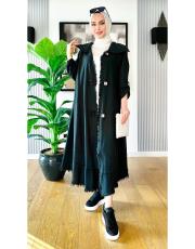 pamuklu püsküllü kap siyah 2