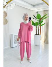 retro iki ip salaş takım pembe 2