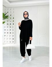 retro iki ip salaş takım siyah 2