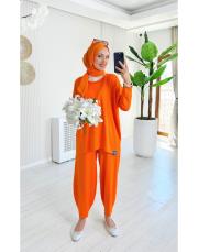 retro iki ip salaş takım turuncu