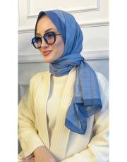 monogram şal indigo