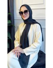 ay jakarlı şal siyahekru