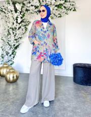 masha ithal ceketli keten takım vizongri 2