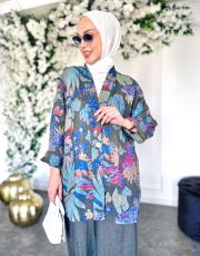 masha ithal ceketli keten takım antrasit 2