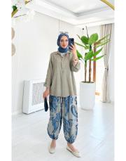 asena ithal viskon şalvar  pantolon vizon 2