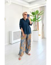 asena ithal viskon şalvar  pantolon camel