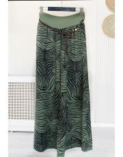 ithal zebra keten pantolon haki