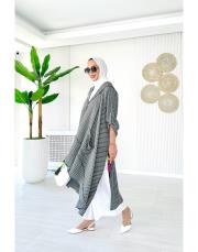 çizgili gofre cadı kap antrasit 2