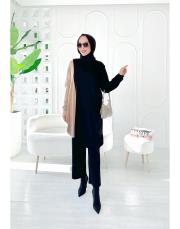 arven merserize triko salaş tunik bej