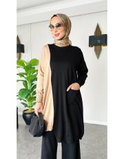 arven merserize triko salaş tunik camel 2