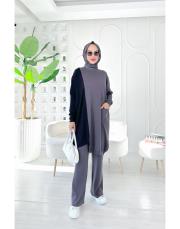 arven merserize triko salaş tunik antrasit