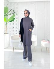 arven merserize triko salaş tunik antrasit 3