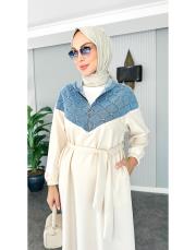 kot garnili taşlı spor elbise taş 2