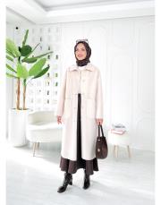 santa tay tüğü oversize kap bej 3