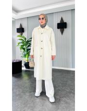 santa tay tüğü oversize kap ekru 2
