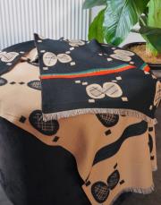 cc ithal çift taraflı omuz şalı siyah 3