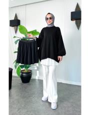 içlik piliseli etek siyah 2