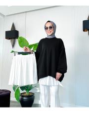 içlik piliseli etek ekru