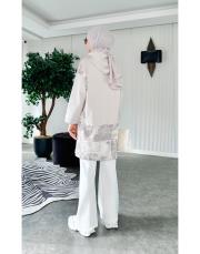 tasarım walk nakış iki ip tunik açık gri 2