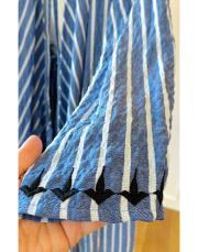 hayat ağacı nakışlı tasarım takım kot mavi 4