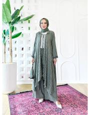 hayat ağacı nakışlı tasarım takım haki 3