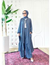 hayat ağacı nakışlı tasarım takım indigo 4