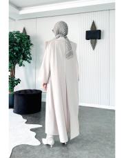 arya şal yaka uzun kap taş 4