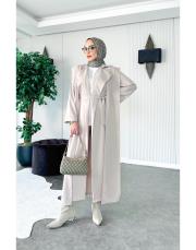 arya şal yaka uzun kap taş 6