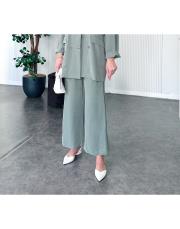 tencel arka lastikli yıkamalı pantolon açık haki  2