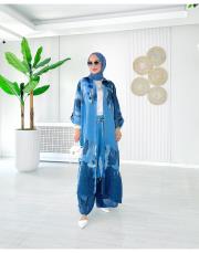 ithal kaşvi keten takım mavi 2