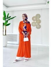 kırınkıl tahta düğme kap turuncu