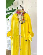 melina tahta düğmeli kap sarı 2