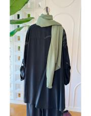 jasmin ithal  tencel takım siyah 2