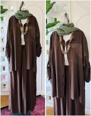 jasmin ithal  tencel takım acı kahve