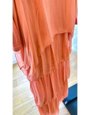 ithal ipek elbise (penye astarlı ) kiremit 3