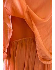 ithal ipek elbise (penye astarlı ) kiremit 4