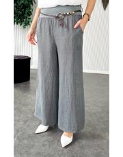 ithal kemerli keten pantolon antrasit 2