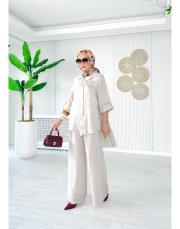 rosa ithal salaş keten takım taş