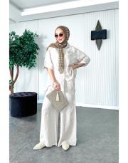 rosa ithal salaş keten takım taş 3