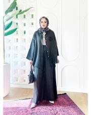 rosa ithal salaş keten takım antrasit 2