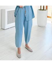 tencel konik pantolon açık mavi 2