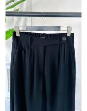 palazzo tencel pantolon siyah 2