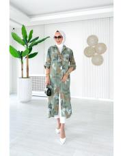 bijal ithal pamuklu gömlek yeşil