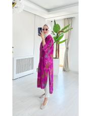 bijal ithal pamuklu gömlek menekşe 2