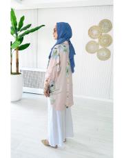 ithal markel keten sırtı düğmeli tunik pudra 2